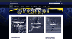 Desktop Screenshot of mahtomedisoccer.com